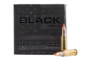 Hornady Black 4.6x30mm 38gr V-MAX bullets are polymer tipped.
